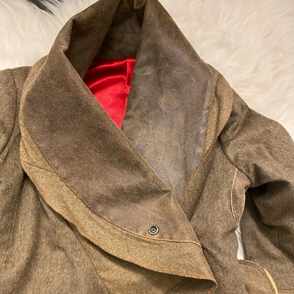 Jacket Leather, Cashmere, Silk, Size XS - Picture 4 of 16